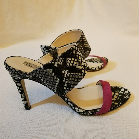 INC International Concepts Shoes - Mule pink and black sandals